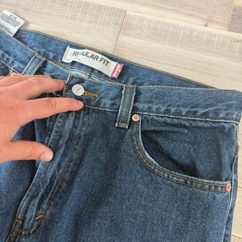 Y2K 2000s Levi's 505 blue jeans Size 34/34 #denim #90s